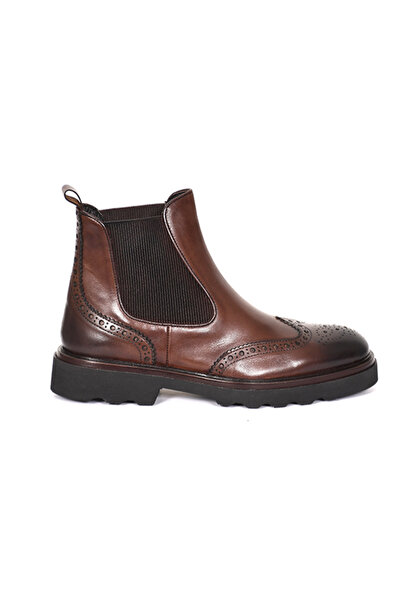 Tuna Genuine Leather Eva Sole Chelsea Model Men's Boots - E3961