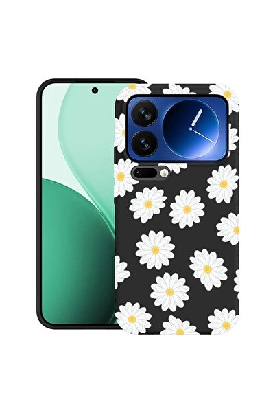 bestcase Carcasă ultra subțire TPU pentru Xiaomi 17 Pro Max, cu design Happy Flowers Daisy, 2100007 B 513