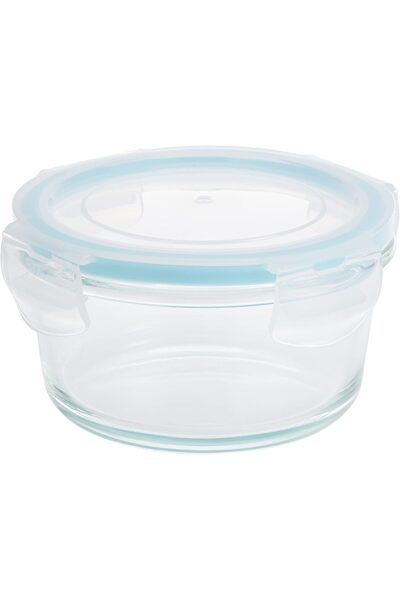 Xess TL2213374 Borosilicate Glass Boro Pro Food Container Set (Blue, 5-Piece)