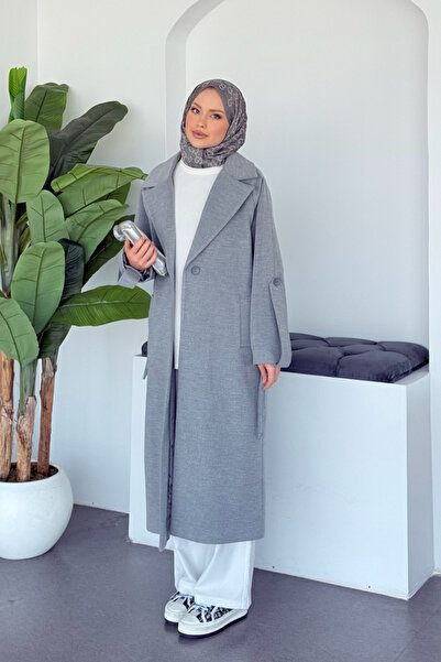Şulemoda Giyim Zenom Coat Gray