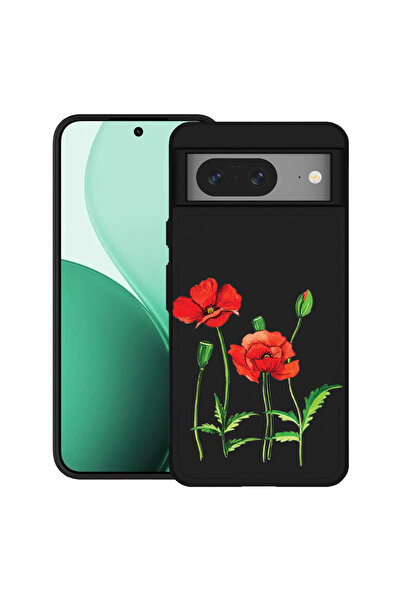 bestcase Carcasă ultra subțire TPU pentru Google Pixel 8, cu design roșu mac,...