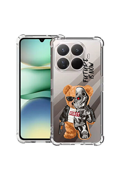 bestcase Carcasă antișoc pentru Xiaomi 15T Pro, cu design jumătate robot jumătate ursuleț de pluș, 2100001 AS 931