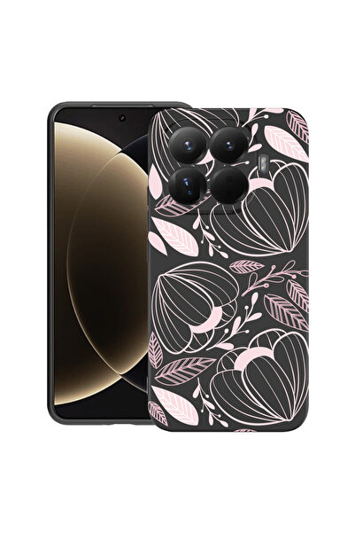 bestcase Husă premium din silicon pentru Xiaomi 15T Pro, cu design floral roz tropical, 3100018 PB 113