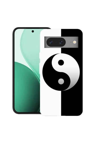 bestcase Carcasă ultra subțire TPU pentru Google Pixel 8, cu design Yin Yang, 2100008 B 1181