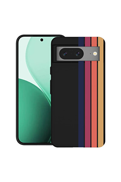 bestcase Carcasă ultrasubțire TPU pentru Google Pixel 8, cu design Retro Line...