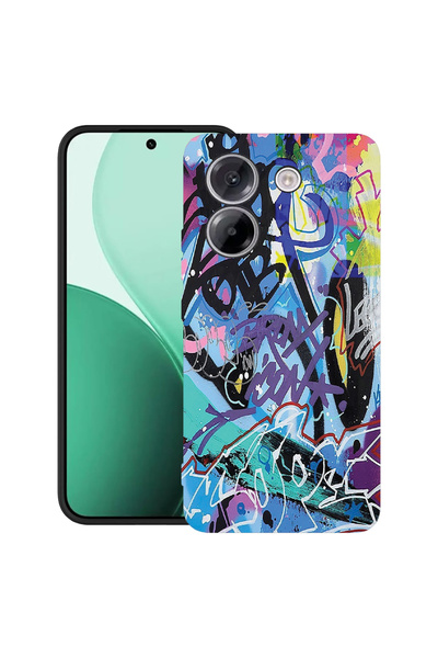 bestcase Carcasă ultra subțire TPU pentru Poco M7 Pro 5G, cu design Graffiti, 2100003 B 1184