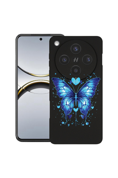 bestcase Премиум силиконов калъф за OPPO Find X8, дизайн „Синя пеперуда“, 204...