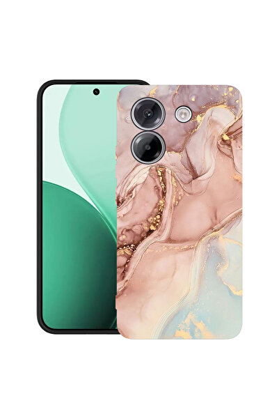 bestcase Carcasă ultra subțire TPU pentru Poco M7 Pro 5G, cu design roz marmo...