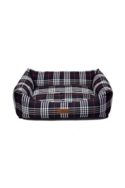 Other Feline Go Rectangular Checkered Bed for Cats and Dogs - Black/Red