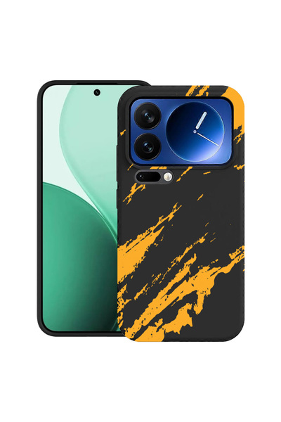 bestcase Carcasă ultra subțire TPU pentru Xiaomi 17 Pro, cu design dungi auri...