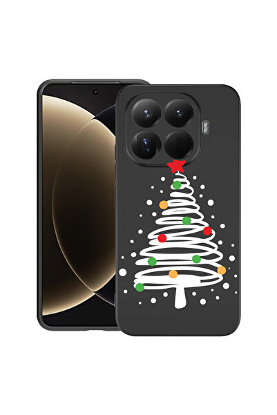 bestcase Husă premium din silicon pentru Xiaomi 15T Pro, cu design Brad de Cr...