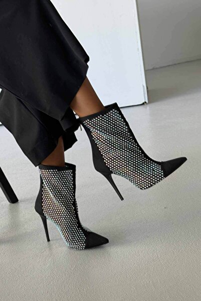 AYAKKABI PRENSİ Aspen Mesh Black Suede Stone