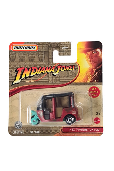 Matchbox Set of 3 metal cars from the Indiana Jones collection, Ducati Moto, Tuk Tuk, Auburn, approx. 7cm