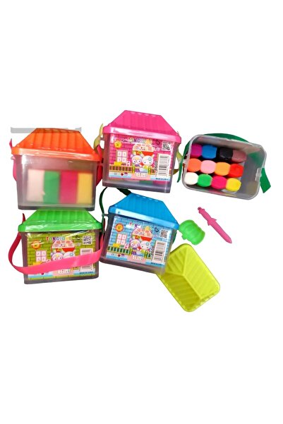 OEM TongTong Modeling Clay Set - 5 Houses, 60 Colored Pieces, Educational