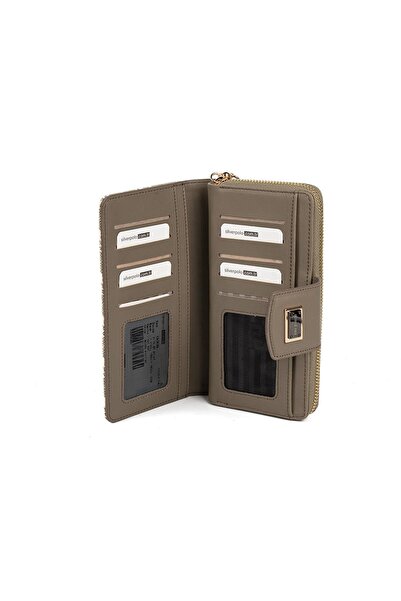 Silver Polo Silver & Polo Sp928 Women's Wallet & Card Holder Monogram Y.Green