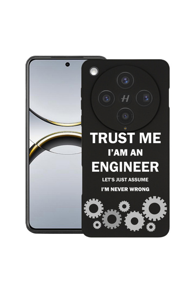 bestcase Husă premium din silicon pentru OPPO Find X8, cu Design Sunt inginer...