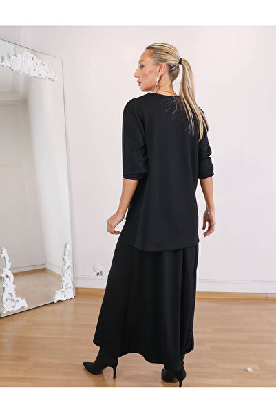 EL jadida Women's Modal Fabric Shalwar Skirt Set