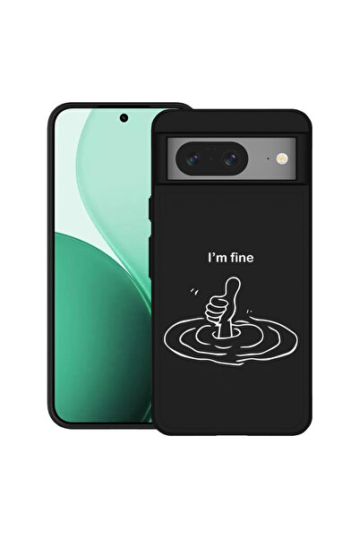 bestcase Carcasă ultra subțire TPU pentru Google Pixel 8, cu design I'm Fine,...