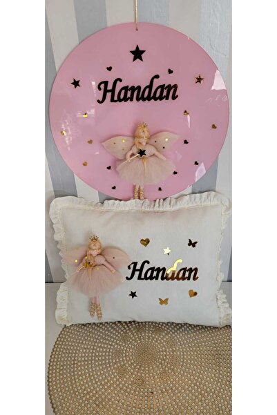 İLAYCA STORE Kişiye Özel 2'li Bebek Odası Seti - El Yapımı Peri Kızı Pleksi K...