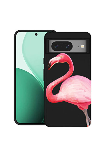 bestcase Carcasă ultra subțire TPU pentru Google Pixel 8, cu design Pink Flam...