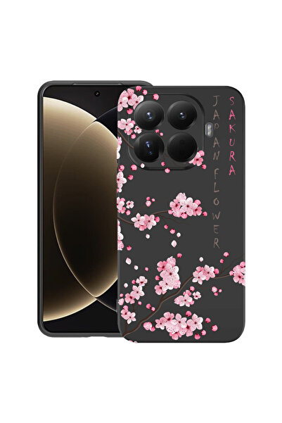 bestcase Husă premium din silicon pentru Xiaomi 15T Pro, cu design Cherry Blossom, 3100018 PB 1834