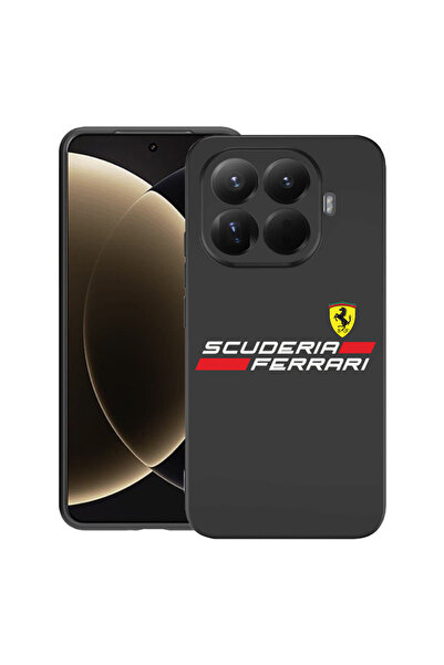bestcase Husă premium din silicon pentru Xiaomi 15T Pro, cu design Ferrari Sc...