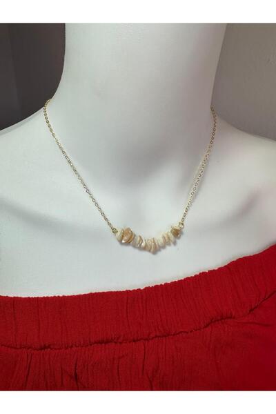 Uno Di Famiglia Natural Stone Necklace, Broken Natural Stone Necklace, Pinterest Style Necklace