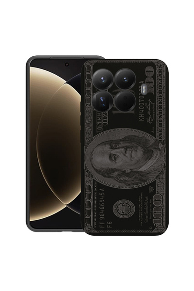 bestcase Husă premium din silicon pentru Xiaomi 15T Pro, cu design MR. Franklin 100 dolari, 3100018 PB 1454