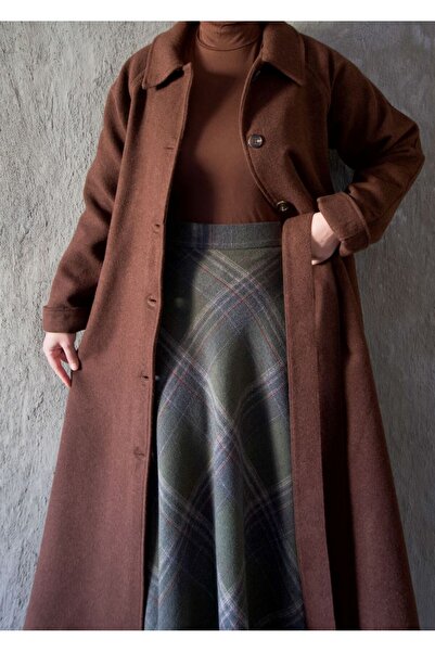 hrmonny معطف ريترو كاشي بطول 120 سم