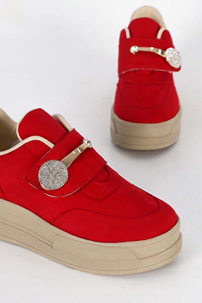 Mamito Ayakkabı Mdl 1477 Gold Metal Stone Buckle Detailed Sports Shoes