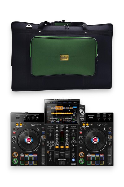 PIONER Xdj Rx3 Setup Için Uyumlu Çanta Soft Case Kılıf. Siyah Haki Yeşil.