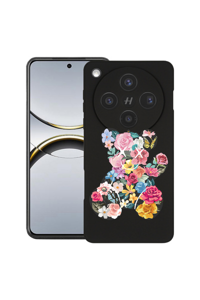 bestcase Husă premium din silicon pentru OPPO Find X8, cu design ursuleț de p...