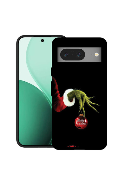 bestcase Carcasă ultra subțire TPU pentru Google Pixel 8, cu design Grinch de...