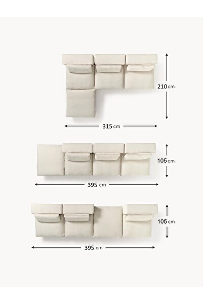 NEXHOME CORTADO 4 MODÜL- MODÜLER KÖŞE KOLTUK TAKIMI