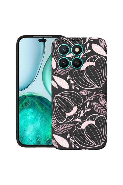 bestcase Husă premium din silicon pentru Xiaomi 15T, cu design floral roz tro...