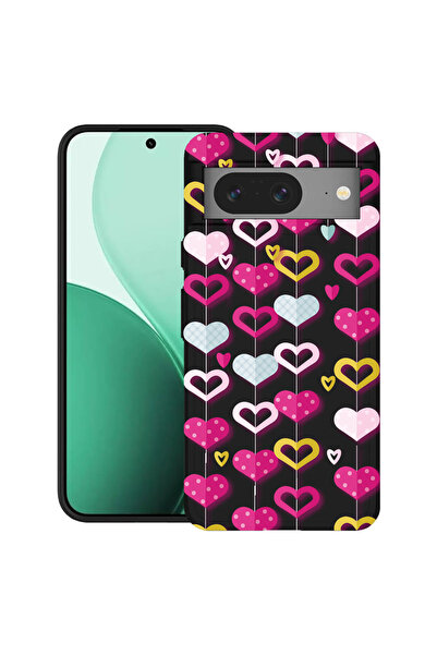 bestcase Carcasă ultra subțire TPU pentru Google Pixel 8, cu design cu inimio...