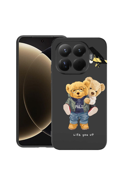 bestcase Husă premium din silicon pentru Xiaomi 15T Pro, cu design Teddy Bear...