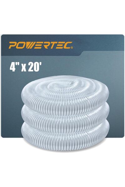 POWERTEC 4" x 20' Dust Collection Hose (70143)