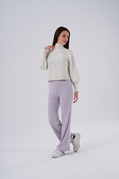 HOFY 1593 Yumoş Knitwear Ribbed Knit Trousers