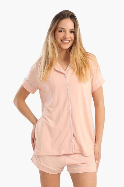 CARINA Short-sleeved pajama shorts