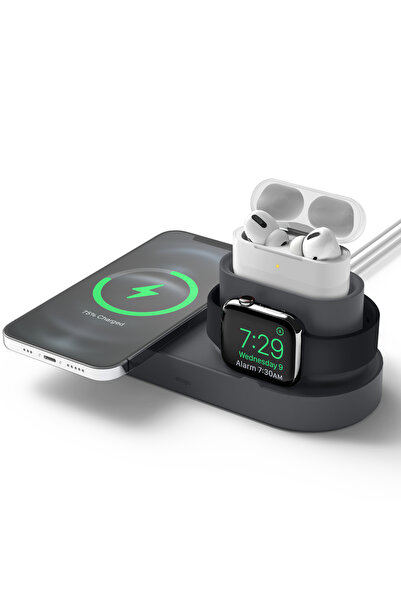 Elago MS Şarj İstasyonu – MagSafe Uyumlu iPhone, AirPods ve Apple Watch Stand...