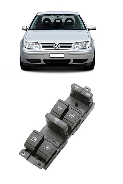cme parts Vw Volkswagen Bora 1999-2005 Uyumlu Sol Ön Dörtlü Cam Açma Düğmesi ...
