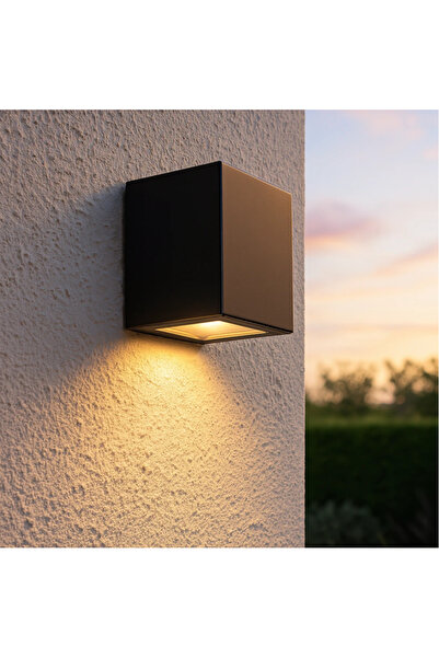 HAMER كشاف حائط خارجي تعمل بالطاقة الشمسية لون الانارة اصفر