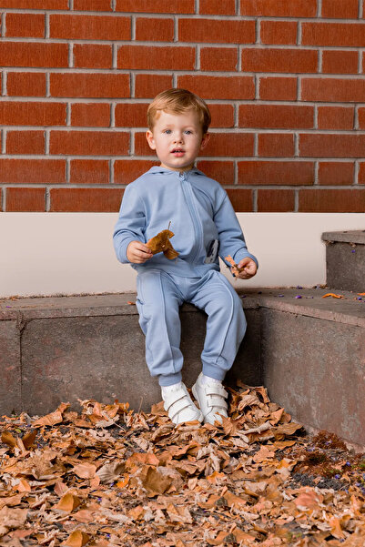 Miny Center Minycenter Dog Embroidered Baby Boy Tracksuit Set