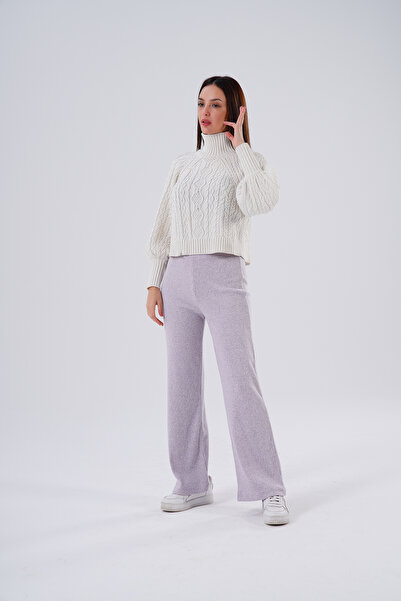 HOFY 1593 Yumoş Knitwear Ribbed Knit Trousers