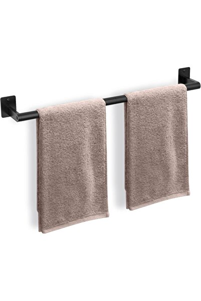 Generic Bathroom Towel Bar, 24 Inch Wall-Mounted Heavy Duty Matte Black