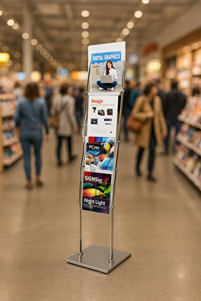 Grand City Media A4 foldable brochure stand