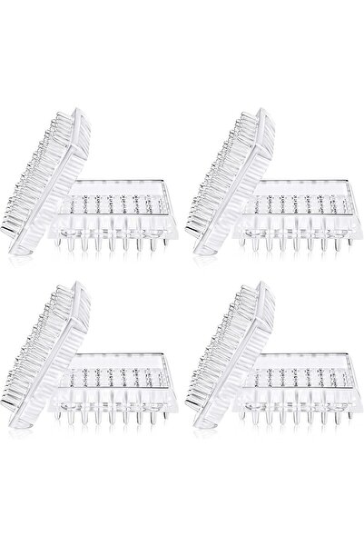 TERRIFI Spiked Caster Cups Transparent Plastic Furniture Cups (8 Pieces)