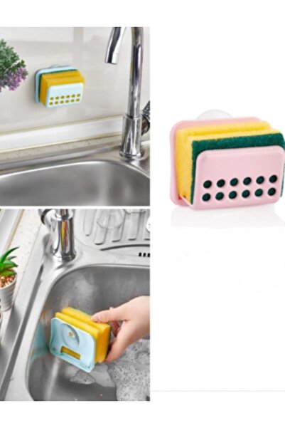 SevgiliAtolyemm Sponge Holder with Sponge Inside the Sink