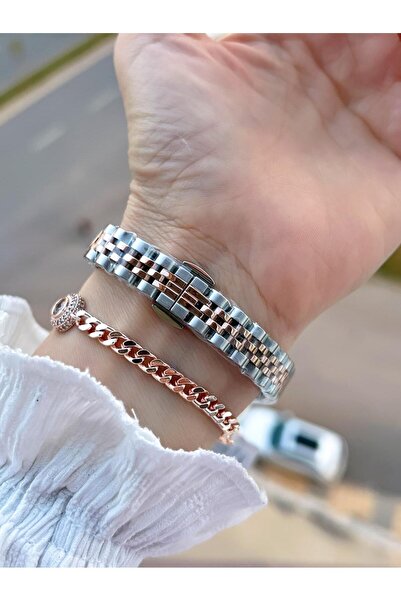 Ferrucci Small Vintage Case Steel Band 2 Years Warranty 3 Atm Women Wristwatch+Bracelet Fy.03630.6